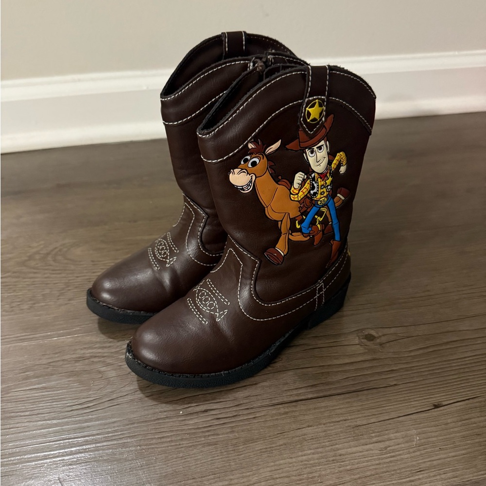 Disney Toy Story Woody Bullseye Cowboy Boots Toddler Boys Size 9